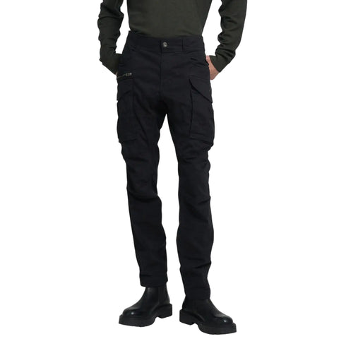 Pantalone Uomo cargo, multitasca con etichetta logo